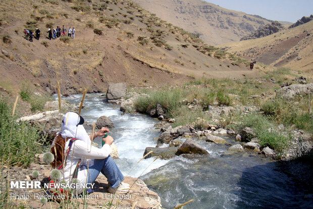 تابستان برفی در آلپ ایران