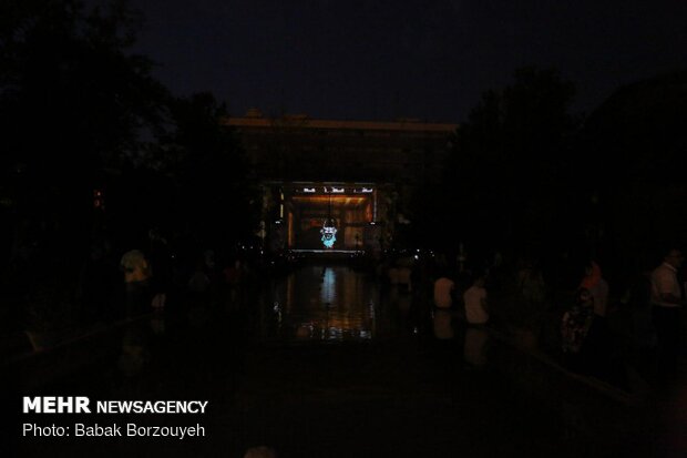 Japan displays 3D-lighting at Golestan Palace in Tehran
