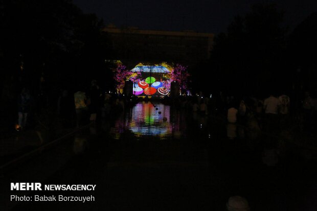 Japan displays 3D-lighting at Golestan Palace in Tehran
