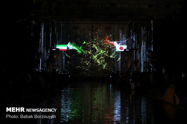 Japan displays 3D-lighting at Golestan Palace in Tehran
