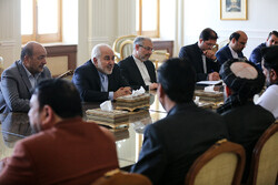 Iranian FM Zarif's meeting with Afghan Senate chairman