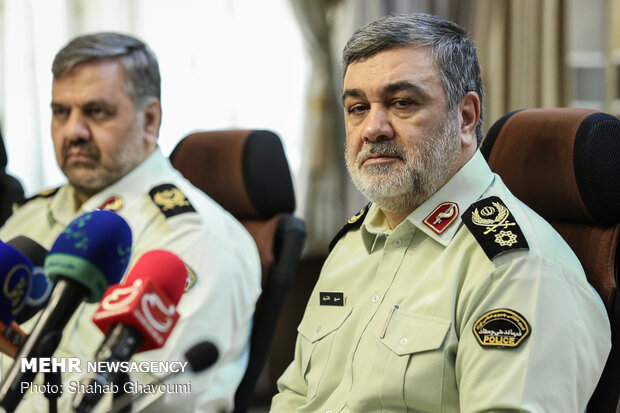 مراسم روز خبرنگار در مرکز فرماندهی نیروی انتظامی