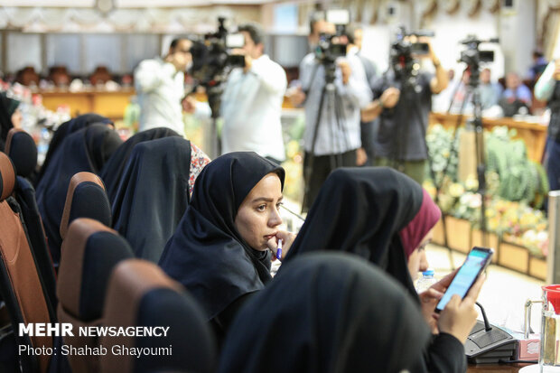 مراسم روز خبرنگار در مرکز فرماندهی نیروی انتظامی