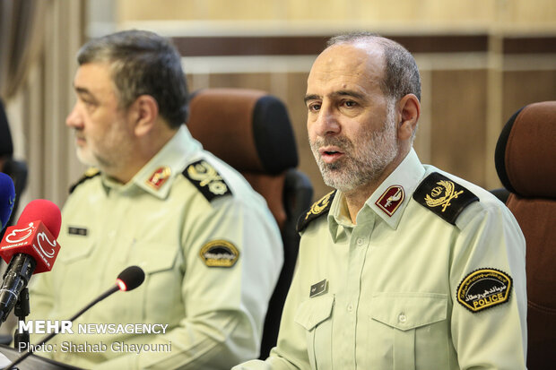 مراسم روز خبرنگار در مرکز فرماندهی نیروی انتظامی