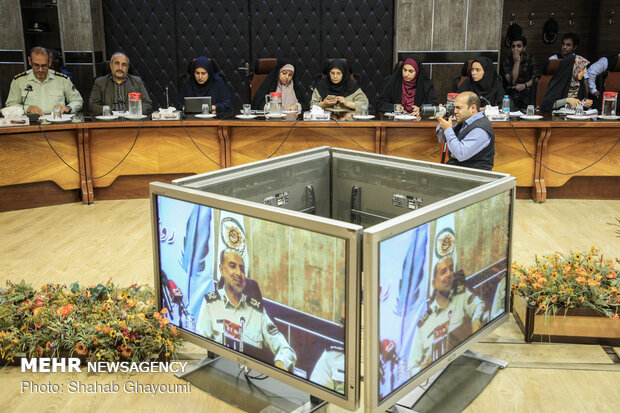 مراسم روز خبرنگار در مرکز فرماندهی نیروی انتظامی