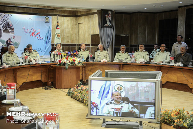 مراسم روز خبرنگار در مرکز فرماندهی نیروی انتظامی