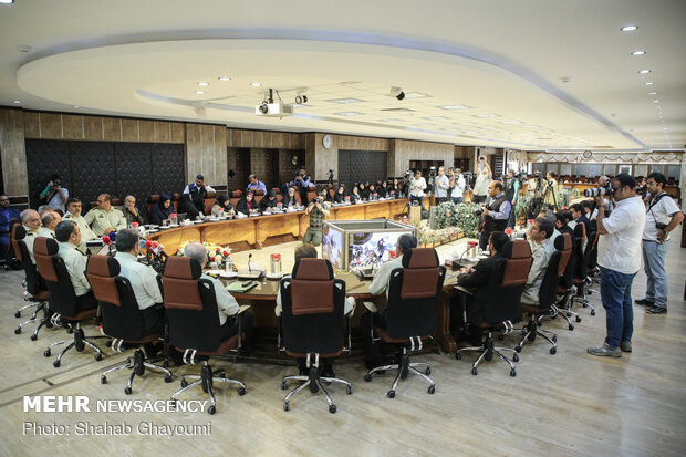 مراسم روز خبرنگار در مرکز فرماندهی نیروی انتظامی