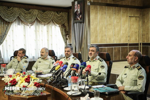 مراسم روز خبرنگار در مرکز فرماندهی نیروی انتظامی