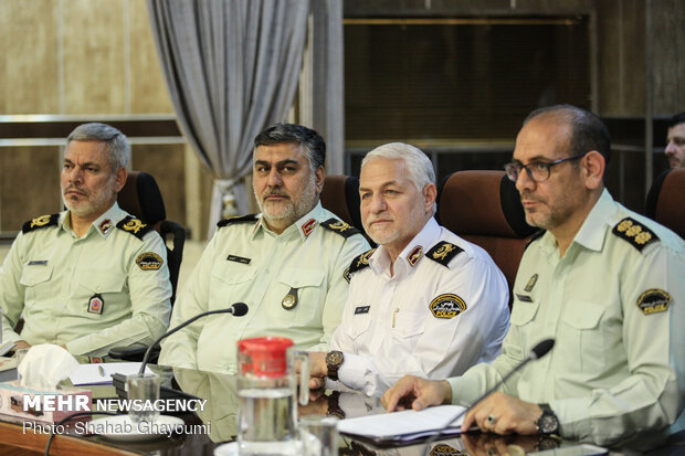 مراسم روز خبرنگار در مرکز فرماندهی نیروی انتظامی