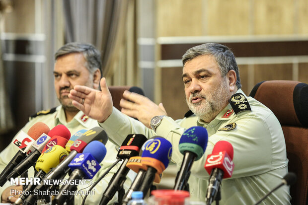 مراسم روز خبرنگار در مرکز فرماندهی نیروی انتظامی