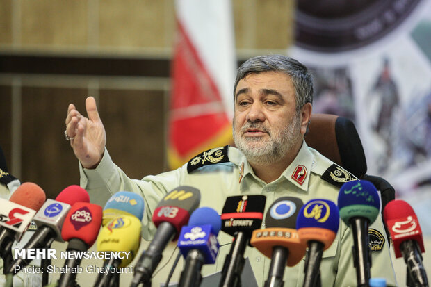 مراسم روز خبرنگار در مرکز فرماندهی نیروی انتظامی