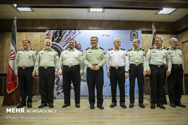 مراسم روز خبرنگار در مرکز فرماندهی نیروی انتظامی