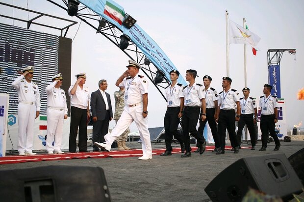 افتتاحیه مسابقات نظامی بین المللی غواصی عمق در جزیره کیش برگزارشد