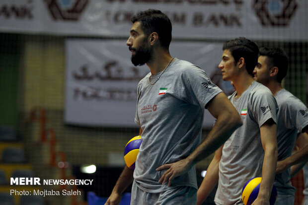 Iran volleyball’s final training session before departing for Russia