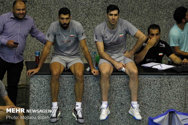 Iran volleyball’s final training session before departing for Russia