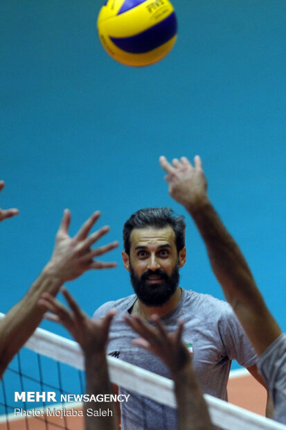 Iran volleyball’s final training session before departing for Russia