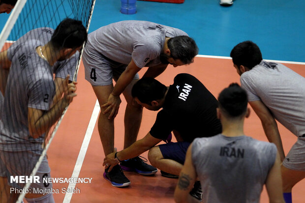 Iran volleyball’s final training session before departing for Russia