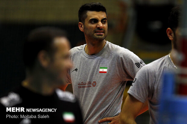 Iran volleyball’s final training session before departing for Russia