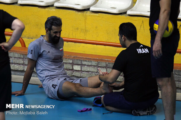 Iran volleyball’s final training session before departing for Russia