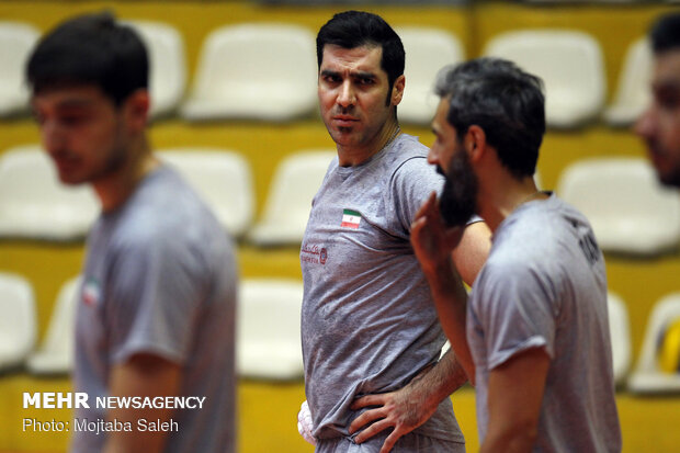 Iran volleyball’s final training session before departing for Russia