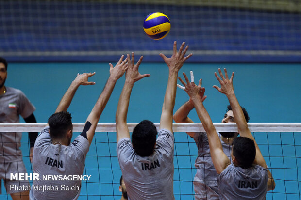 Iran volleyball’s final training session before departing for Russia