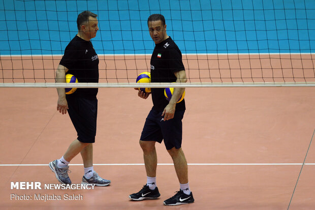 Iran volleyball’s final training session before departing for Russia