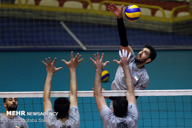 Iran volleyball’s final training session before departing for Russia