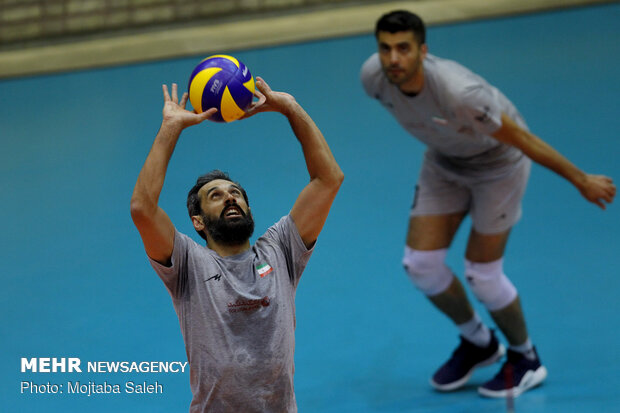 Iran volleyball’s final training session before departing for Russia