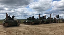 ايران تتبوأ المركز الثاني في مسابقات بياتلون الدبابات بروسيا
