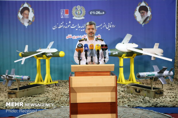 Iran Defense Ministry unveils UCAV precious guided bombs, missiles