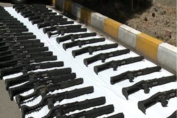 ۴۴ قبضه اسلحه شورشی و شکاری غیرمجاز در قائمشهر کشف شد
