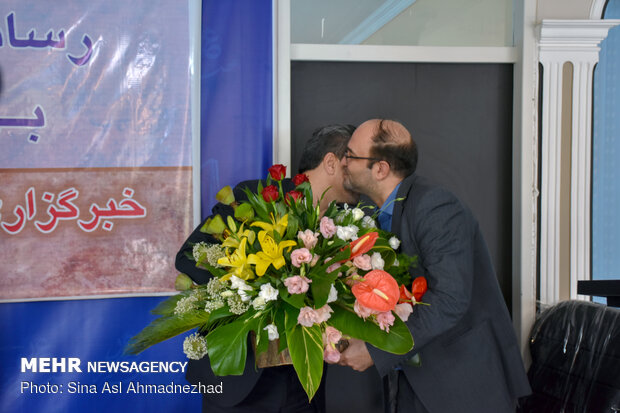 حضور  ایرج شهین‌باهر شهردار تبریز در دفتر خبرگزاری مهر آذربایجان شرقی
