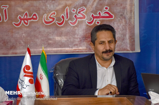 حضور  ایرج شهین‌باهر شهردار تبریز در دفتر خبرگزاری مهر آذربایجان شرقی