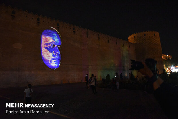 Picturesque 3D illumination at Karim Khan Citadel 