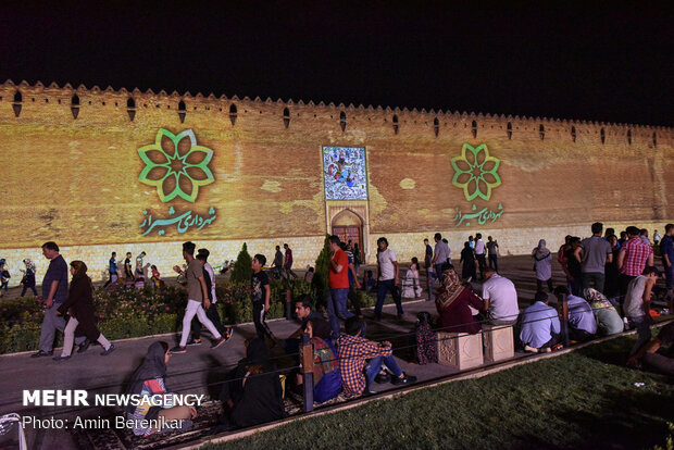 Picturesque 3D illumination at Karim Khan Citadel 