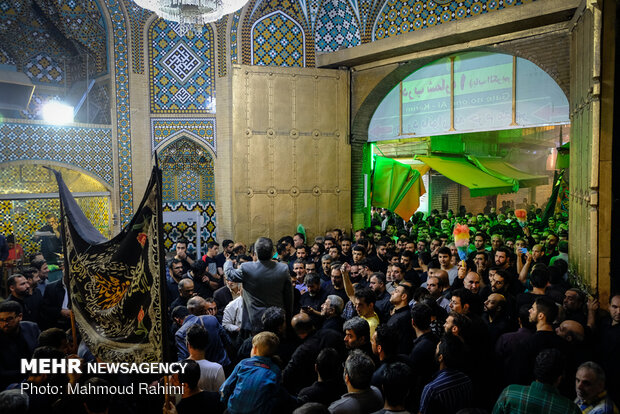 آخرین شب از عزاداری ایام مسلمیه در حرم حضرت عبدالعظیم حسنی (ع)