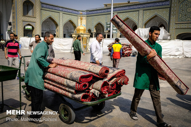 مراسم باشکوه دعای عرفه در حرم حضرت عبدالعظیم حسنی (ع)