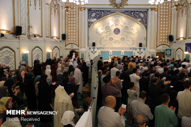 Eid al-Adha prayers at Islamic Centre of England