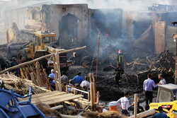 Blaze devours historical Bazaar of Qom