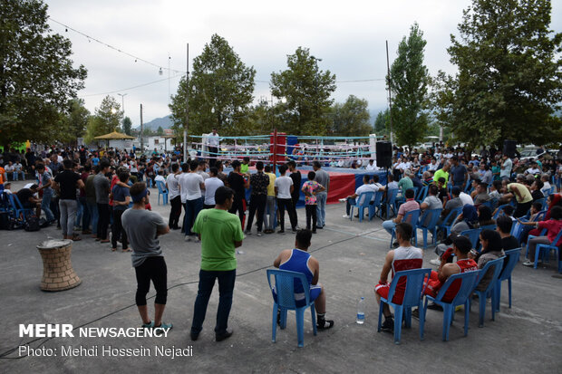 پیروزی تیم منتخب بوکس گیلان برابر جمهوری آذربایجان