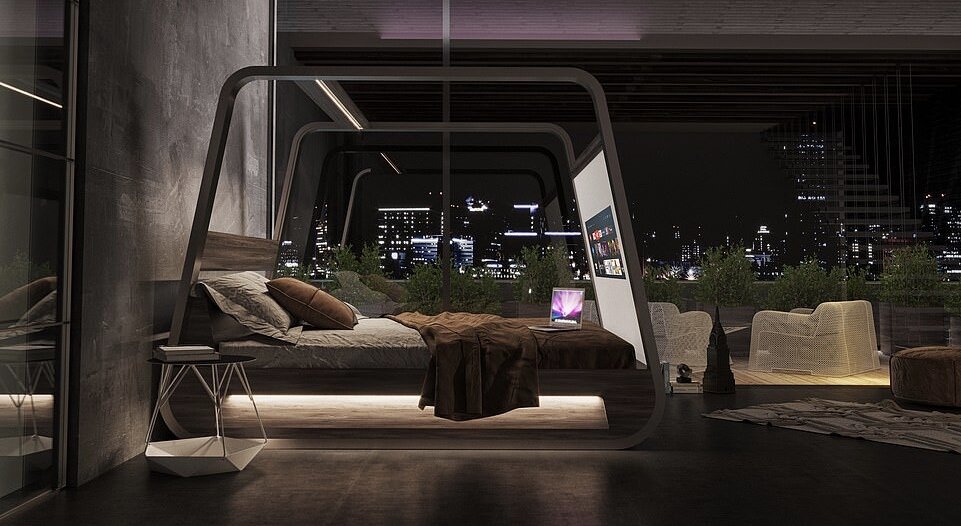 تختخواب هوشمند برای تماشای تلویزیون طراحی شد