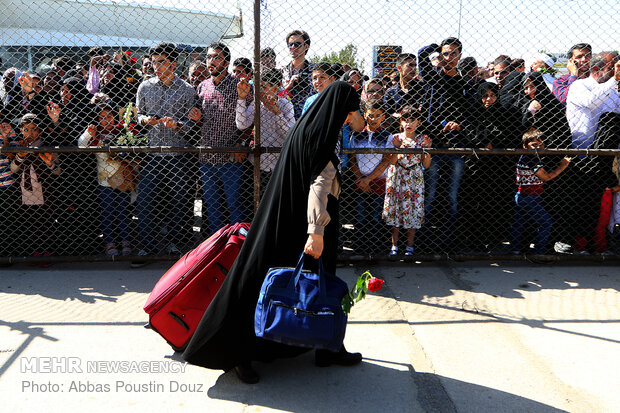 Return of Hajj pilgrims to Iran