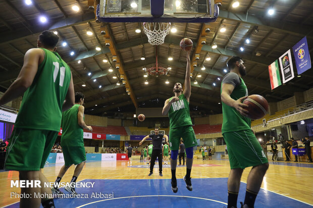 Last training session of Iranian basketball team before world cup