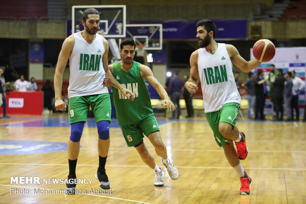 Last training session of Iranian basketball team before world cup