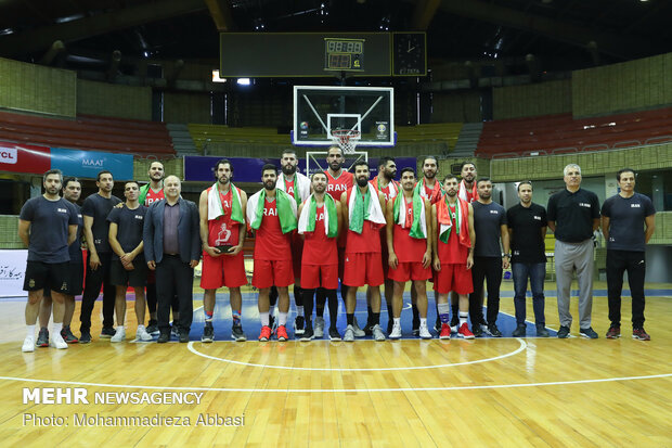 Last training session of Iranian basketball team before world cup