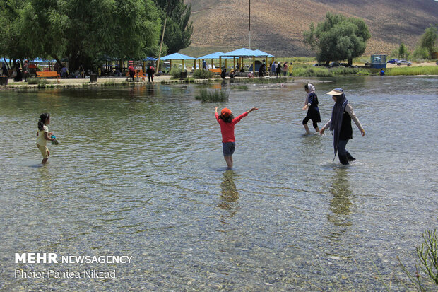 Dimeh spring attractive resort in Summer