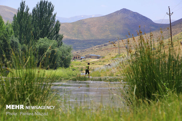 Dimeh spring attractive resort in Summer