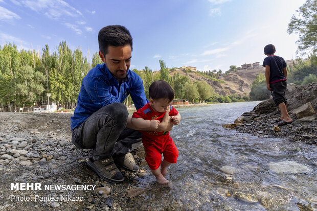 Dimeh spring attractive resort in Summer