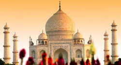 A view of Taj Mahal, India