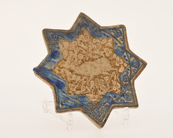 Star-shaped deer-tile, ceramic, Kashan, Iran, 13th century